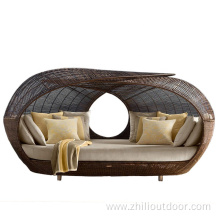 Hotel Outdoor Furniture Sun Bed Outdoor Daybed Rattan